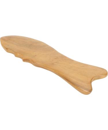 Verdant Touch Wood Gua Sha Board - Fish Form Universal Massage Tool for Face & Body | Premium Wooden Scraping Massage Device - Buy Online on GoSupps.com