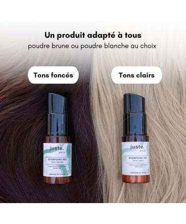  JUSTE PARIS Organic Dry Shampoo Powder - For Dark Hair - 80 ml - Absorbs Oil Restores Volume and Softness - Yuzu Scent - Aeration Free - Buy Online on GoSupps.com