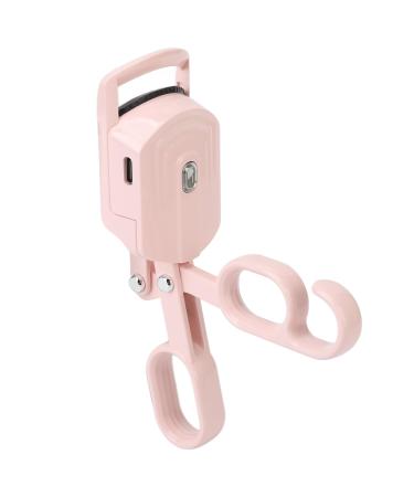 Qukaim Electric Eyelash Curler Rechargeable Heated Eyelash Curler 3 Levels Temperature Long-Lasting Electric Lash Curler Pink