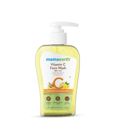 MAMAEARTH Vitamin C Face Wash for Skin Illumination | Gentle & Hydrating Dead Skin Exfoliator with Turmeric | Sulfate & Paraben Free | 8.45 Fl Oz (250ml) 8.45 Fl Oz (Pack of 1)