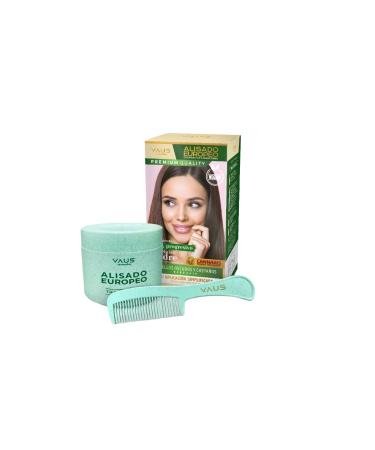 VAUS | European Hair Straightening Cream - Professional Hair Relaxer with Stem Cells Therapy Technology - Vegan organic keratin hair treatment & Bio Packaging - Dark Hair - Buy Online on GoSupps.com