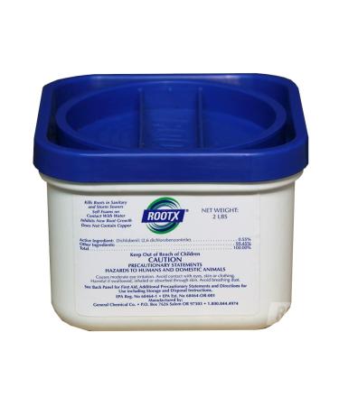 RootX - 2 LB. JAR (No Funnel/Applicator) Foaming root control for sewer lines and septic systems