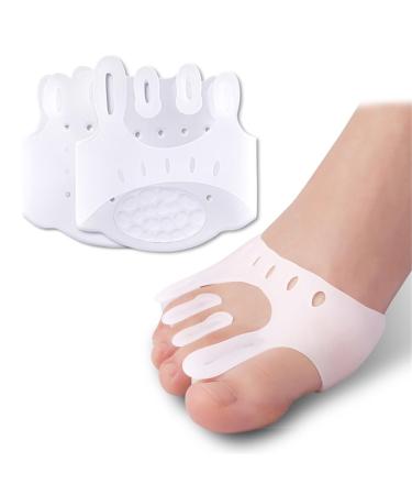 Toe Straightener-Soft and Skin Friendly Hammertoe Corrector Gel Toe Straighteners Bunion Corrector Relieve Foot Pain Toe Separator Suitable for Overlapping Hallux Valgus Hammer Toe