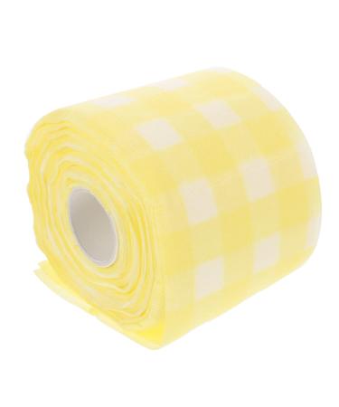Housoutil 1 Roll Beauty Salon U-shaped Pillow Manicure Nail Wipes Nail Art Cleaner Tool Makeup Removal Wipes Cotton Nail Polish Wipes Nail Clean Wipe Cleaning Supplies Lash Tool Pure Cotton 13x13x11cm Yellow