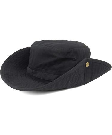 Phaiy Wide Brim UV Protection Bucket Hat - Black | Outdoor Boonie Hat for Men and Women - Buy Online on GoSupps.com