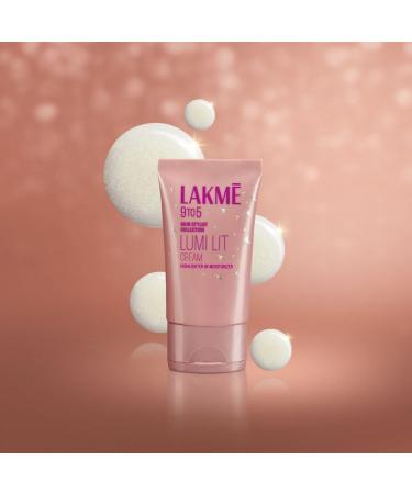 Lakme Lumi Lit Cream - Face Cream with Moisturizer + Highlighter enriched with Niacinamide & Hyaluronic Acid by Glowrity (Golden Glaze) - Buy Online on GoSupps.com