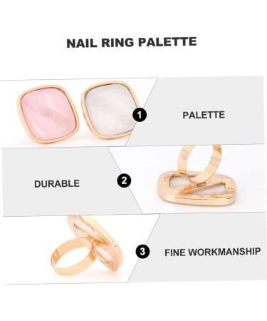 Lot de 2 Palettes de Nail Art Effet Coquillage Plaques Annulaire Marbre Blanc et Rose pour M lange Couleurs Manucure Diy Accessoire Professionnel et Personnel - Buy Online on GoSupps.com