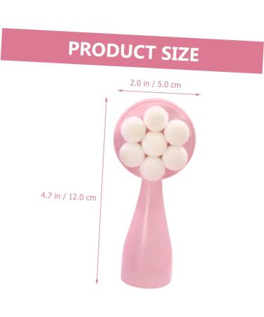 OHPHCALL Double Sided Facial Cleansing Brush Face Wash Facial Scrubber Silicone Face Scrubber for Women Facial Cleansing Tool Face Massage Brush Manual 3d Exfoliating Brush Pink Fiber Wool - Buy Online on GoSupps.com