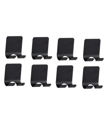 Zerodeko Storage hook 8 pieces of razor hangers wall hook towel hooks kitchen utensil hooker connector wall hooker plug hook shaver hangers hook razor stand 6.1x4.5cm black