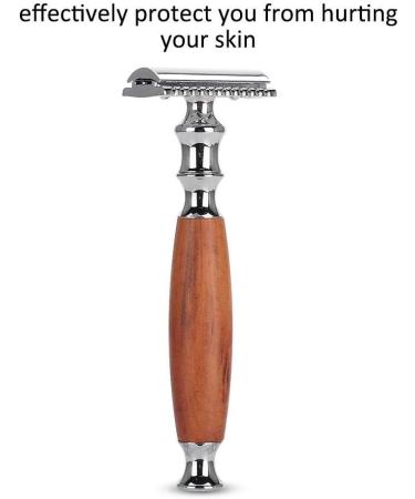 Dekaim Manual Shaver - Classic Men's Dual Blade Wooden Handle Shaver (Mahogany) - Vintage Style for a Smooth Shave | International Shipping Available - Buy Online on GoSupps.com