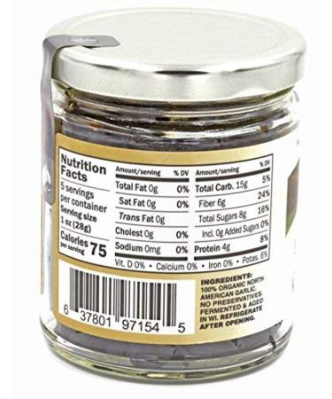 Peeled Black Garlic: Organic American, Aged & Fermented 120 Days - Buy Online on GoSupps.com