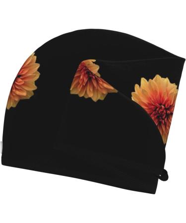 Hair Towel Wrap - Quick Drying Hair Towel Turban with Button | Orange Dalia - Shop Internationally - Buy Online on GoSupps.com