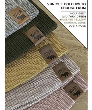 RED CUB Toddler Baby Beanie | Unisex Acrylic Kids Knit Winter Hat | 12-36 Months Grey - Buy Online on GoSupps.com