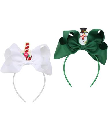 hgnxa Elk Hair Bands s Big Headband Snowman Headbands Christmas Party Decoration Supplies Holiday Hair Styling s Green - Buy Online on GoSupps.com