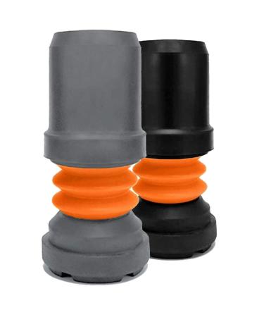 Flexyfoot Shock Absorbing Walking Stick Ferrule 22mm - Pack of 1 Grey