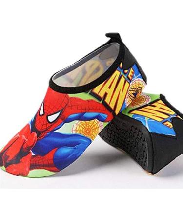 Kids Quick-Dry Barefoot Aqua Socks for Beach Pool Surfing - Red Spider Design | Sizes 9.5-11 Little Kid | Soft & Comfortable for Boys and Girls - Buy Online on GoSupps.com