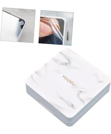 Partykindom Mini Marble Contact Lens Container & Cleaning Case - Stylish & Convenient Care Solutions - Buy Online on GoSupps.com