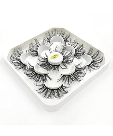 HBZGTLAD Wholesale 5 Pairs 25mm 3D Fluffy False Eyelashes - Natural Faux Mink Strip with Exquisite Packaging (3D-41) | Shop Now for International Shipping - Buy Online on GoSupps.com