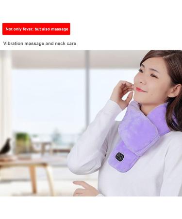 Ispchen Heated USB Scarf - Adjustable Temperature Neck Warmer for Men & Women - Winter Thermal Pink Scarf - Buy Online on GoSupps.com