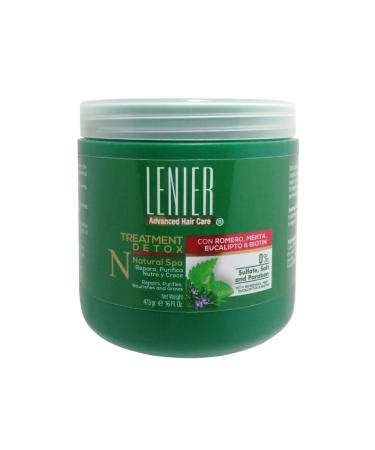 Lenier Detox Treatment w/ Rosemary Mint Eucalyptus & Biotin 17 oz Green