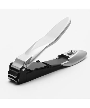HCHGJKN Nail Clippers Splash Proof Nail Clipper with Built-in Nail Debris Catcher Stainless Steel Nail Clippers for Fingernail Toenail(Schwarz) Black - Buy Online on GoSupps.com