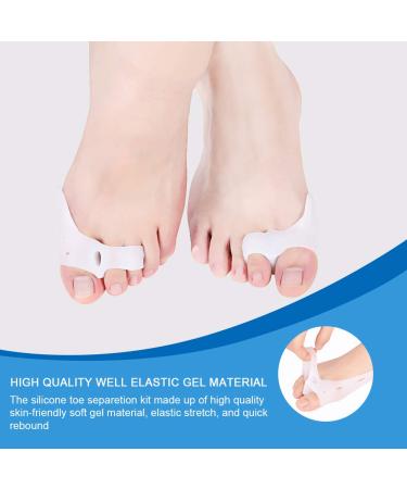 Hallux Valgus Toe Separator by Doact | Comfortable Silicone Gel for Hammer Toes | 3 Pairs - Effective Treatment - Buy Online on GoSupps.com