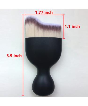 RN BEAUTY Kabuki Makeup Brush Set - Foundation, Powder, Blush - Multi-function Cosmetic Brush for Liquid, Cream, Mineral - White - Buy Online on GoSupps.com