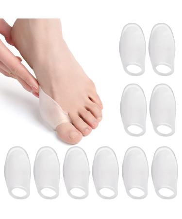 VIEEL 5 Pairs Gel Toe Separator Bunion Corrector and Hallux Valgus Pain Relief Toe Corrector for Dancers Yogis Athletes Claw Toes Crooked Toes for Wmen or Men