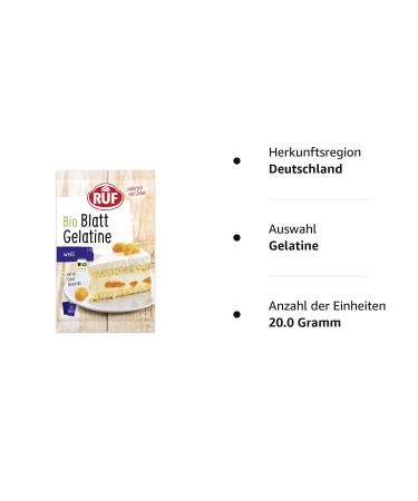 Buy Organic Sheet Gelatin - Clear Extra Gold Quality | EU Agriculture | Gluten-Free | 12 Sheets 20g | Perfect for Cold & Warm Dishes - Buy Online on GoSupps.com