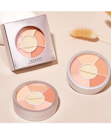 Evpct 6 Colors Corrector Cream Concealer Palette for Mature Skin, Pink under Eye Concealer Kit for Dark Circles and Puffiness - 0.32 Ounce (Pack of 1) - Buy Online on GoSupps.com