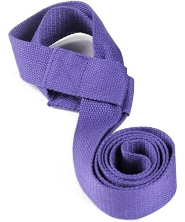 Adjustable Yoga Mat Strap Set - 2pcs Mat Holder Sling for Carrying & Stretching - Purple - Buy Online on GoSupps.com