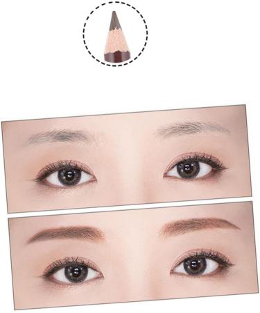 LALAFINA 2pcs Brown Brow Pencil Black Pencils Brown Pencil Matte Eyebrow Brush Leopard Print Cosmetic Girl 1 count (Pack of 1) Picture 1 - Buy Online on GoSupps.com