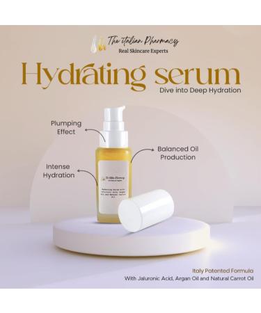 Hydrating Serum for Face | Lightweight Moisturizer with Hyaluronic Acid & Vitamin E | Anti-Aging Oil-Free Formula for Glowing Skin - Buy Online on GoSupps.com