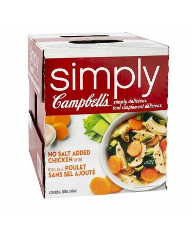CAMPBELL S SIMPLY CHICKEN BROTH 6 x 946ML