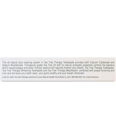 Tea Tree Therapy Toothpaste with Baking Soda - 5 oz | Natural Oral Care - Buy Online on GoSupps.com