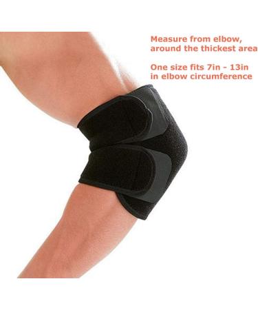 Buy Tektrum Elastic Adjustable Knee Wrist & Elbow Sleeve - One Size Black | International Shipping Available - Buy Online on GoSupps.com