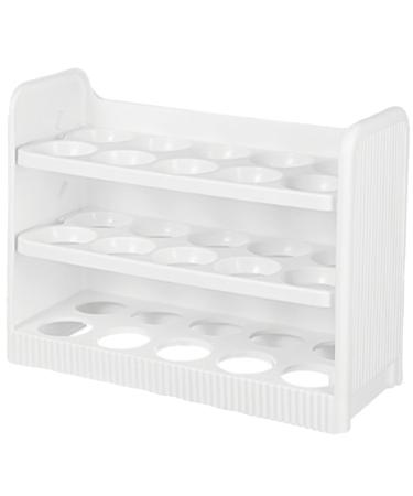 Uonlytech Egg Storage Box Plastic Egg Holder Plastic Eggs Reusable Egg Cartons Egg Tray Multi-layer Crisper