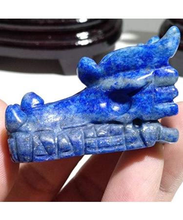 Natural Crystal Rough 1 Piece Natural Lapis Lazuli Hand Carved Dragon Skull Crystal Stones - Buy Online on GoSupps.com