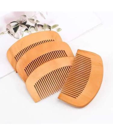 Handmade Wooden Wide Tooth Comb for Men and Women - Anti-Static, Eco-Friendly - 2Pcs Set for Curls, Afro Hair, Wet Hair, Moustache, Beards - Pocket Size - Buy Online on GoSupps.com