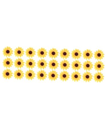 Zerodeko 27 Pcs Fake Flowers Wedding Decor Artificial Flowers Decoration for Home Artificial Flower Heads Ceramic Soap Dish Fake Sunflower Heads False Flowers Simulation Flowers