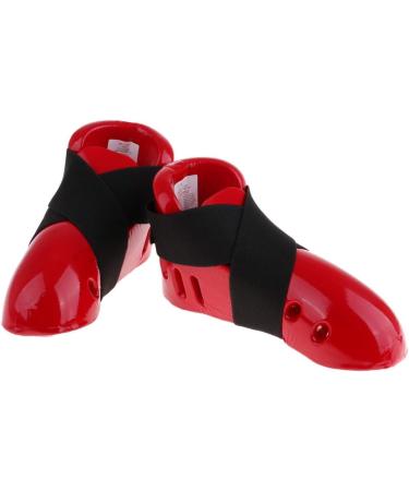 Red Taekwondo Karate Hand & Foot Guard Gear - Sparring Shoes Gloves | Size M - Buy Online on GoSupps.com