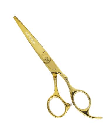 Equinox International Hair Cutting Scissors - Japanese Stainless Steel - Hairdressing Scissors for Men Women and Salons - Gold