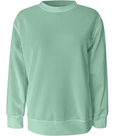NKSUDET Women's Casual Long Sleeve Color Block Sweatshirt - Green-3 XL - Buy Online on GoSupps.com