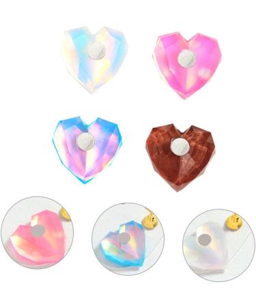4sets Nail Practice Holder Magnetic Nail Art Display Stand Magnetic Nail Tip Holder Nail Art Practice Holder Nail Polish Stand Beauty Nail Stand Manicure Tools Resin Heart-shaped - Buy Online on GoSupps.com