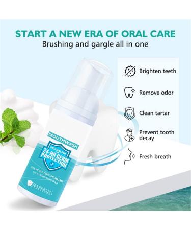 Teethaid mouthwash Teeth Whitening Foam Toothpaste Stain Removal Eliminating Bad Breath Oral Care (3pcs) - Buy Online on GoSupps.com