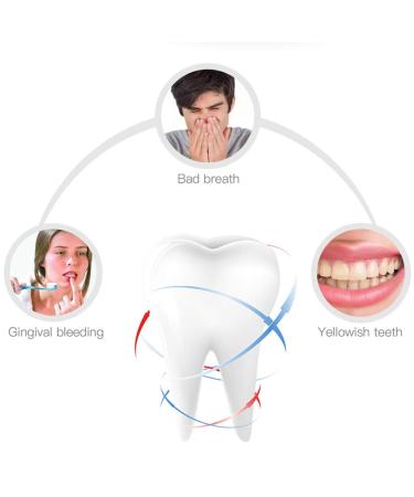 Automatic Massage Whitening Toothbrush | IPX7 Waterproof 360 Ultrasonic Electric Lazy Toothbrush | LED Blue Light Whitening Lamp | Long Standby Charging | Portable & Durable | White - Buy Online on GoSupps.com