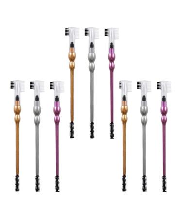 Beaupretty Spoolie brush 9 pieces of eye offspring Make-up Comb set double-tired crash eyelashes