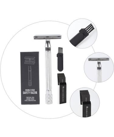 Angoily 3 Sets Manual Razor & Travel Bottles | Silicone Mustache & Double-Sided Face Razor - Durable & Portable - Buy Online on GoSupps.com