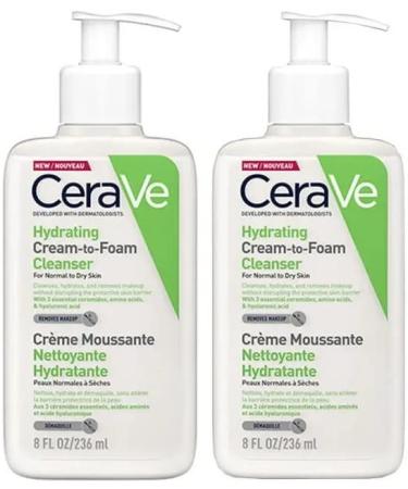 CeraVe DOUBLE Hydrating Cream-to-Foam Cleanser 236ml