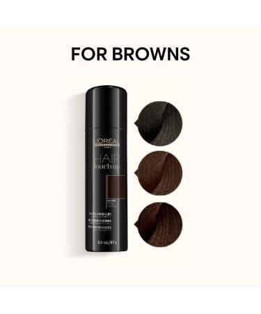 L'Oreal Professionnel Hair Touch Up Root Concealer Spray - Covers Grey Hair, Non-Transfer Brown 2oz - Buy Online on GoSupps.com